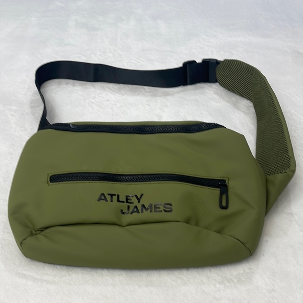 ATLEY JAMES Olive Green Men's Crossbody Bag